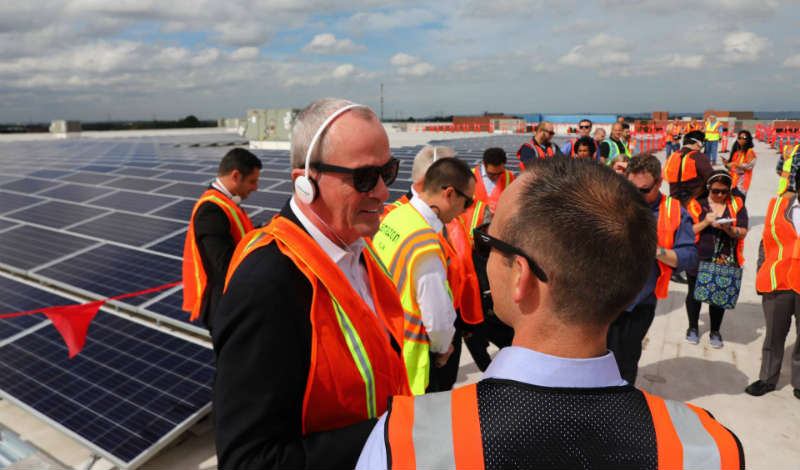 Amazon, in push for green energy, unveils rooftop solar panels at ...
