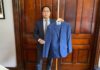 Andy Kim’s blue suit, which he wore during famous cleanup, is headed to Smithsonian