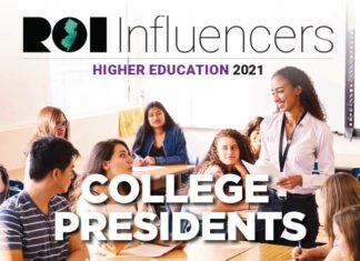 ROI Influencers: Higher Education 2021 — College presidents