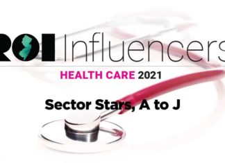 ROI Influencers: Health Care 2021 — Sector Stars, A to J