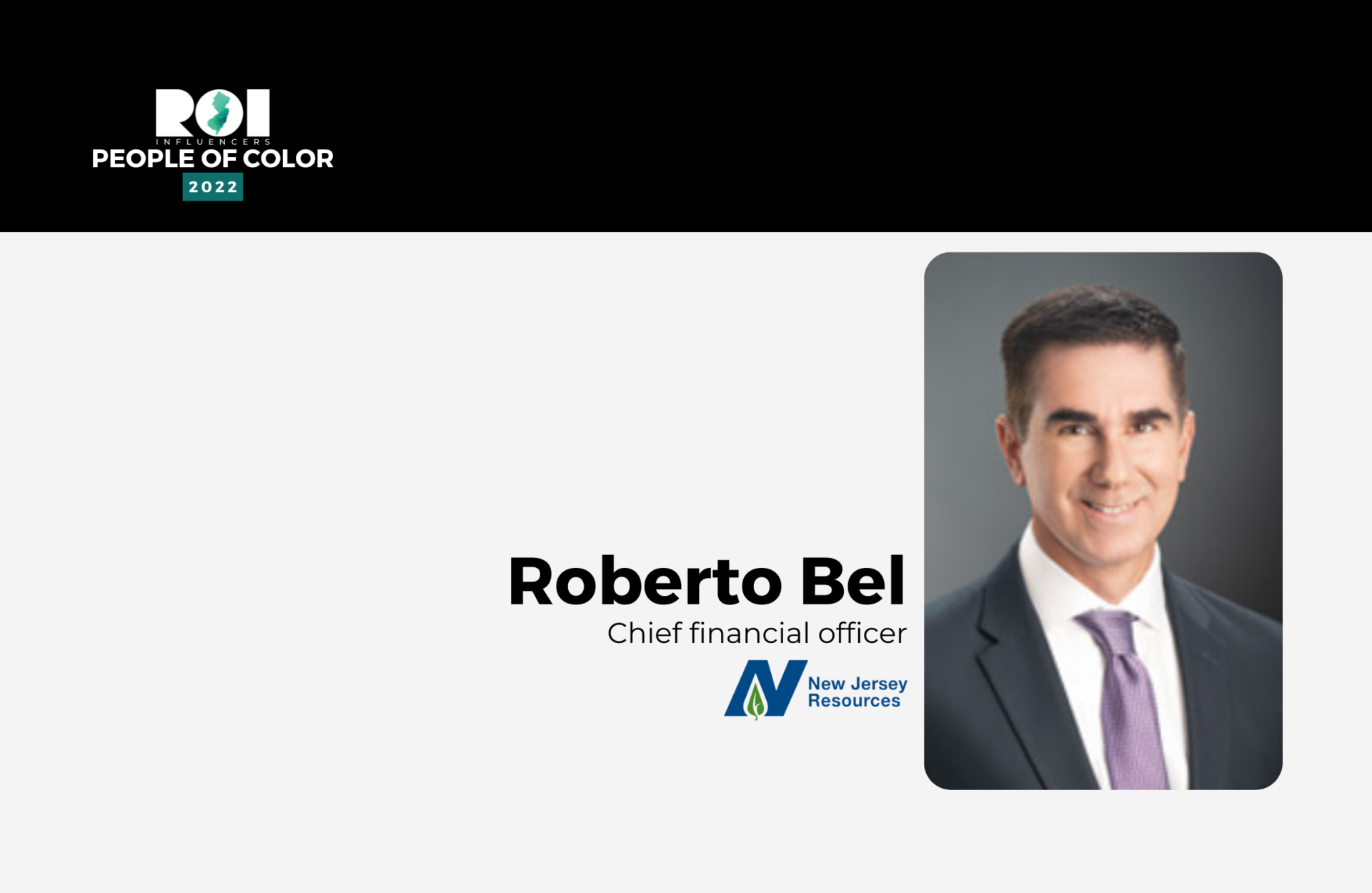 ROI Influencers: People of Color 2022 — Roberto Bel | ROI-NJ