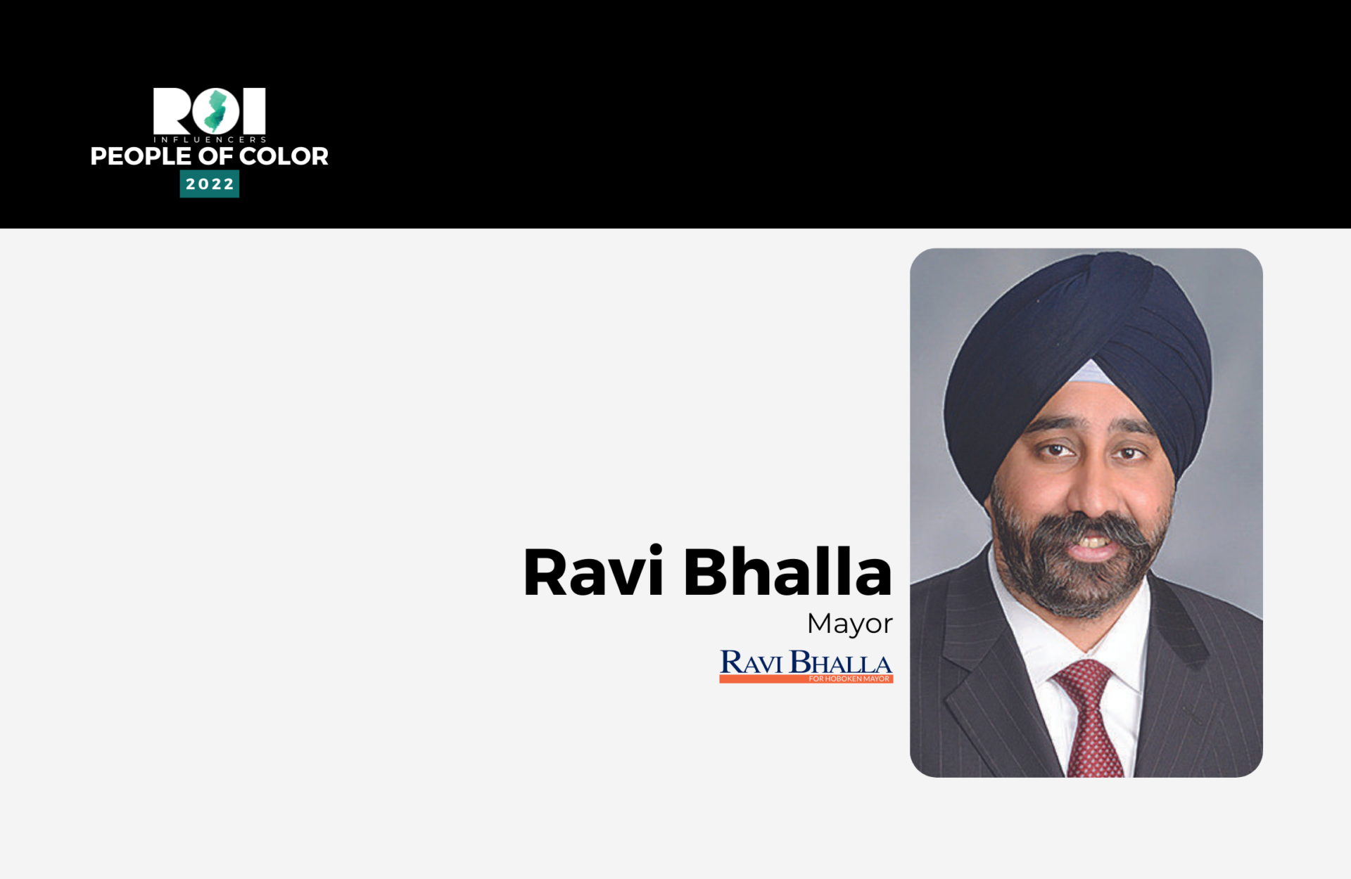 ROI Influencers: People of Color 2022 — Ravi Bhalla | ROI-NJ