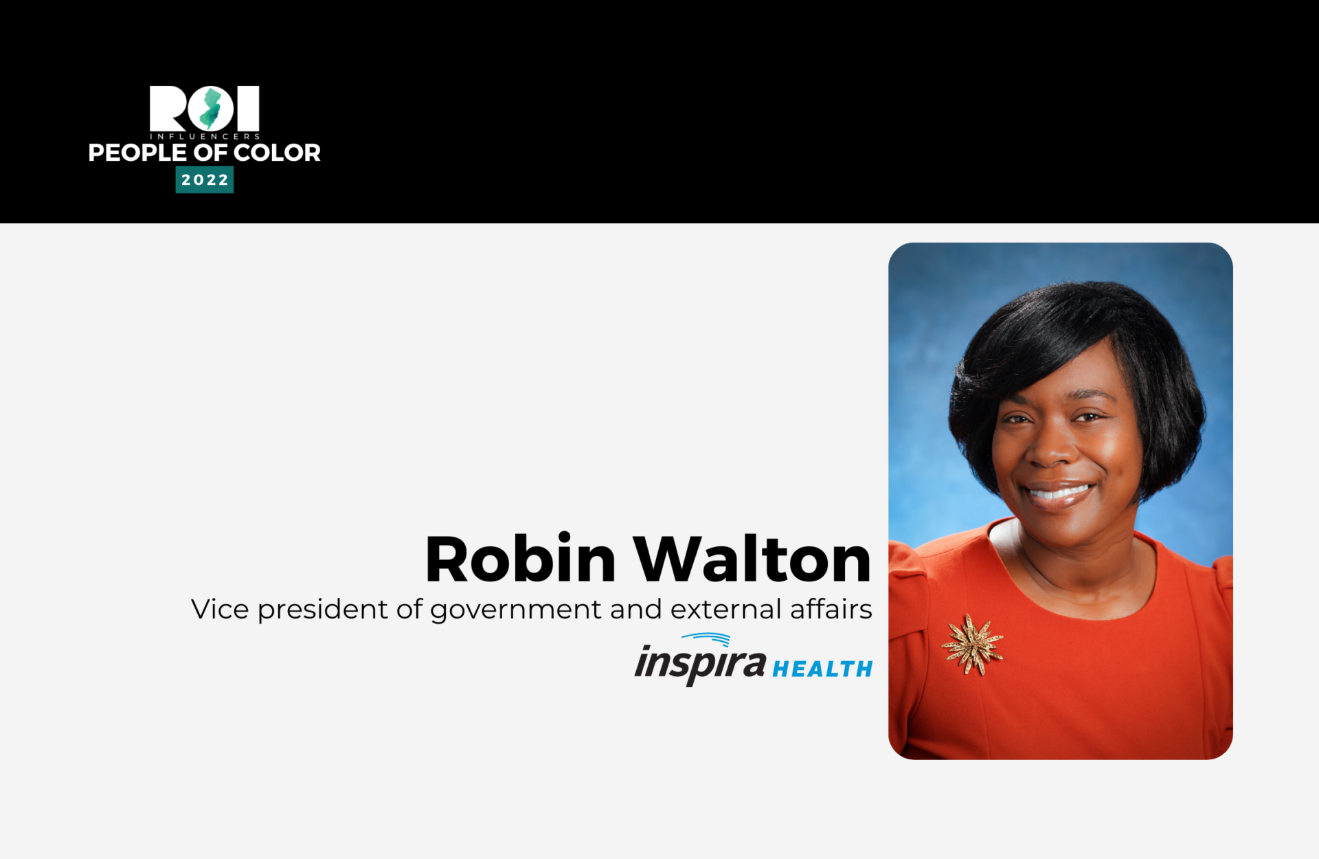 ROI Influencers: People of Color 2022 — Robin Walton | ROI-NJ