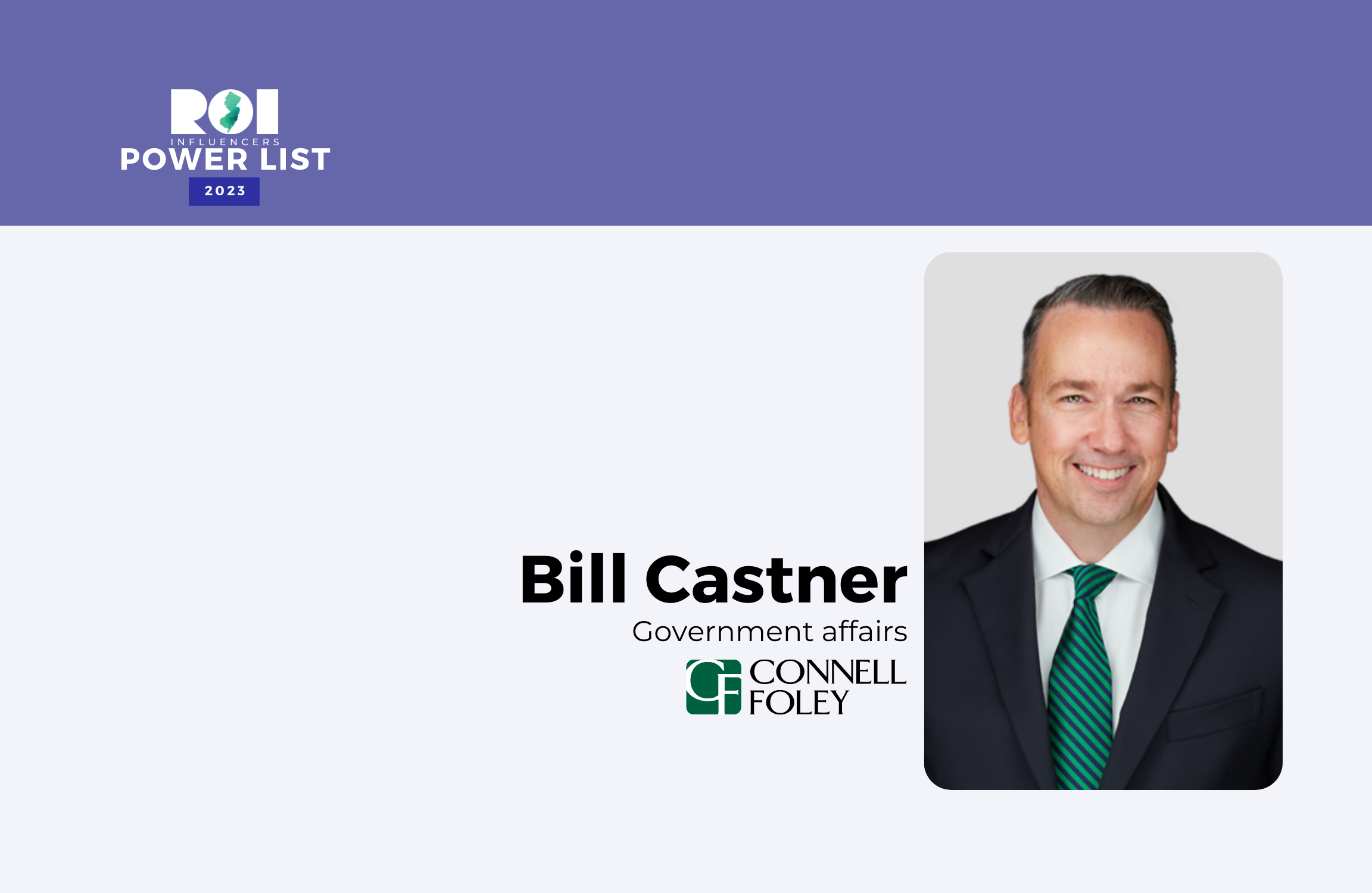 ROI Influencers: Power List 2023; Law — Bill Castner | ROI-NJ