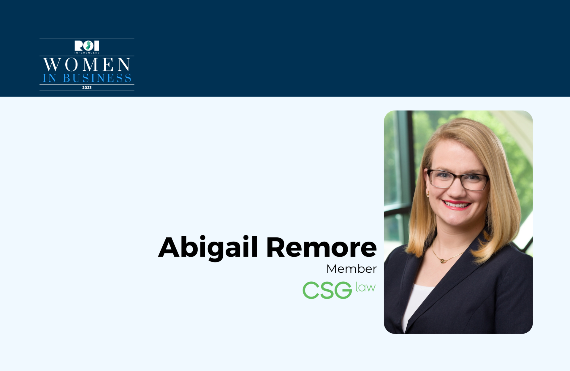 ROI Influencers: Women in Business 2023 — Abigail Remore | ROI-NJ