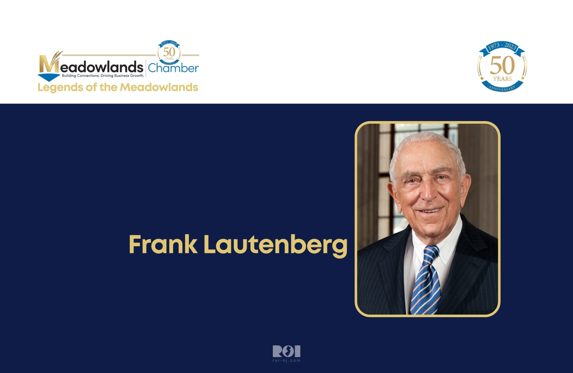Lutenberg Legends of the Meadowlands: Frank Lautenberg | ROI-NJ