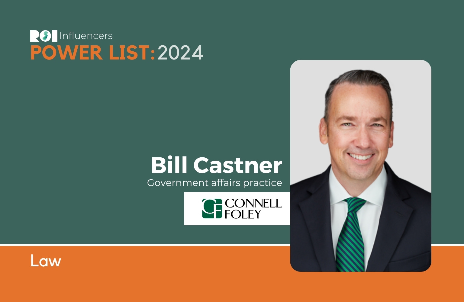 ROI Influencers Power List 2024: Law — Bill Castner | ROI-NJ