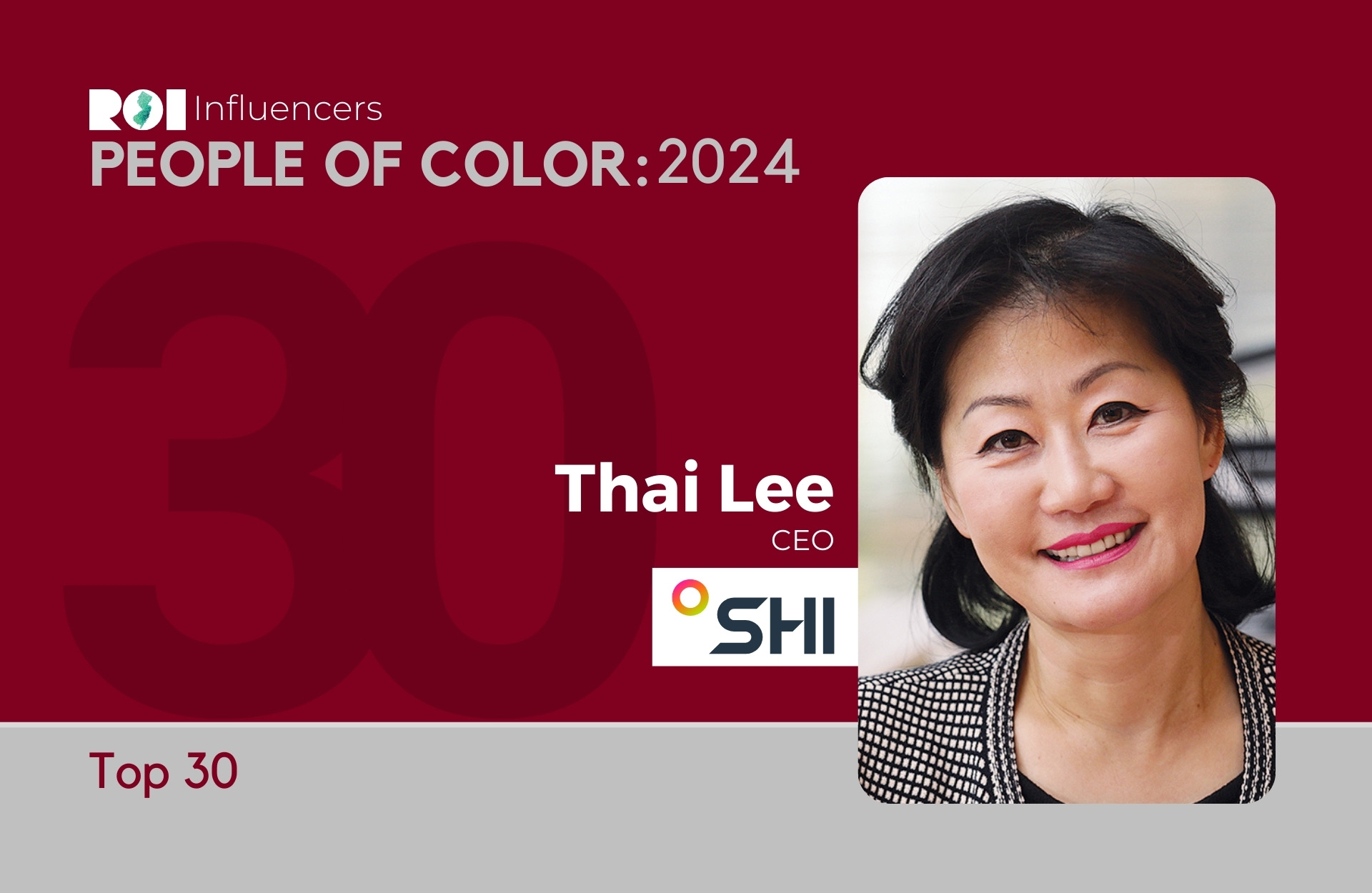 ROI Influencers People of Color 2024: Top 30 — #30 Thai Lee | ROI-NJ
