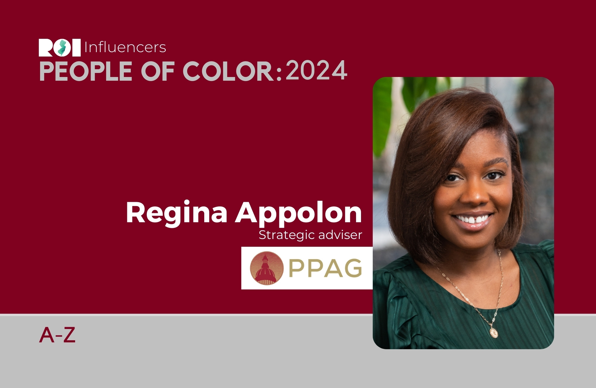 ROI Influencers: People of Color 2024 — Regina Appolon | ROI-NJ