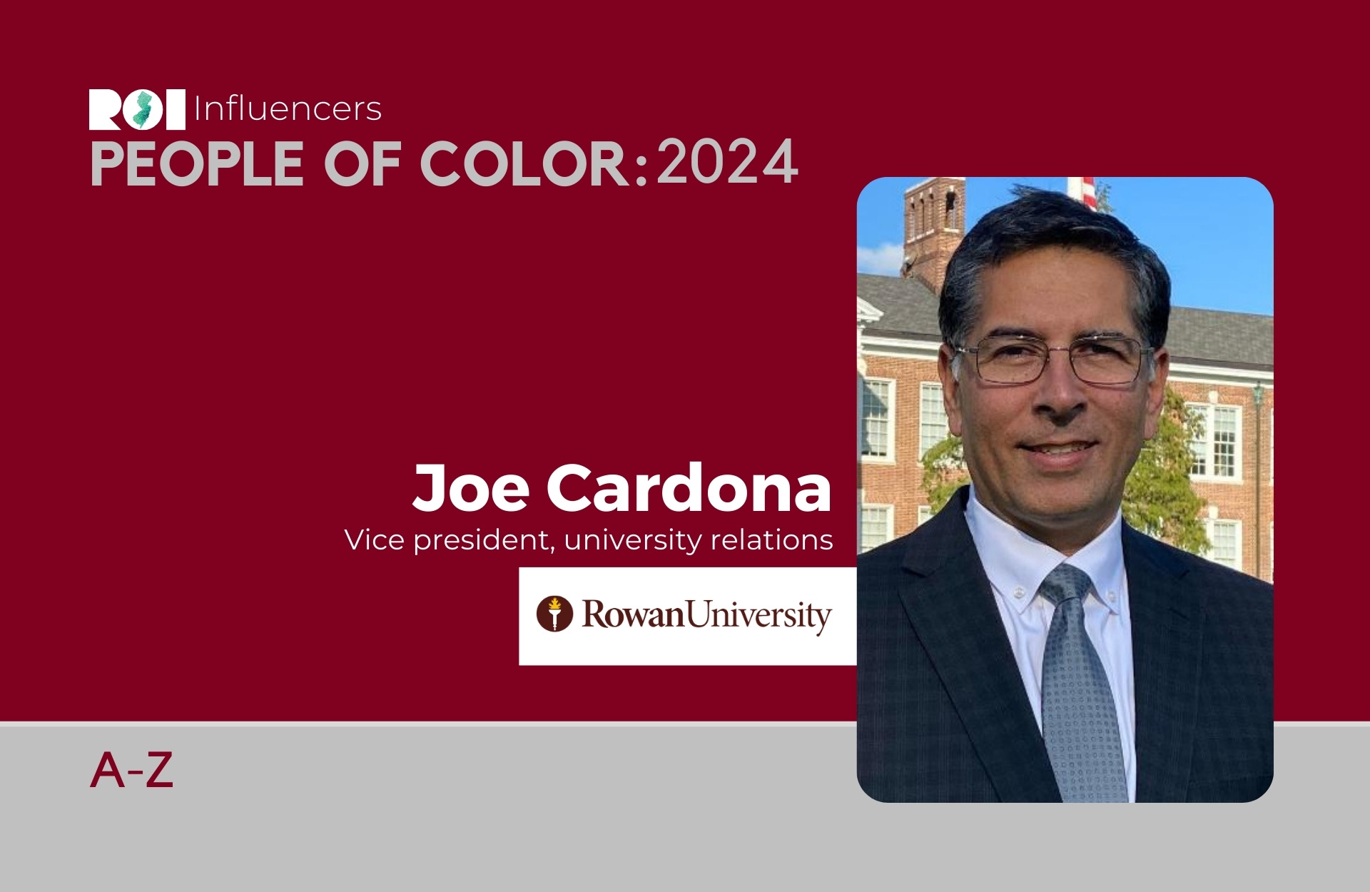ROI Influencers: People of Color 2024 — Joe Cardona | ROI-NJ