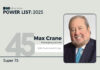ROI Influencers Power List 2025: Super 75 — No. 45 Max Crane