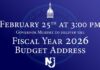 Gov. Murphy’s 2026 Budget Address at 3 p.m. | watch