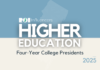 ROI Influencers: Higher Education 2025 — Four-Year College Presidents