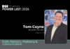 ROI Influencers Power List 2026: Public Relations, Marketing & Communications — Tom Coyne