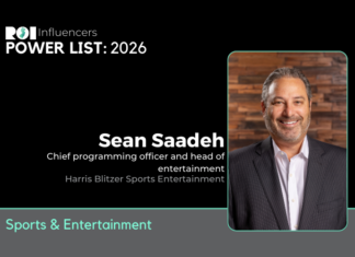 ROI Influencers Power List 2026: Sports & Entertainment — Sean Saadeh