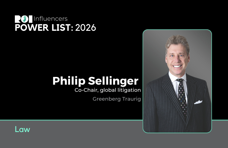 ROI Influencers Power List 2026: Law — Philip Sellinger | ROI-NJ