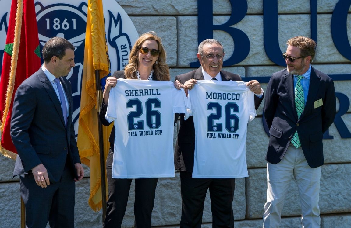 Gov. Sherrill announces Team Morocco to base World Cup preparations at Pingry School