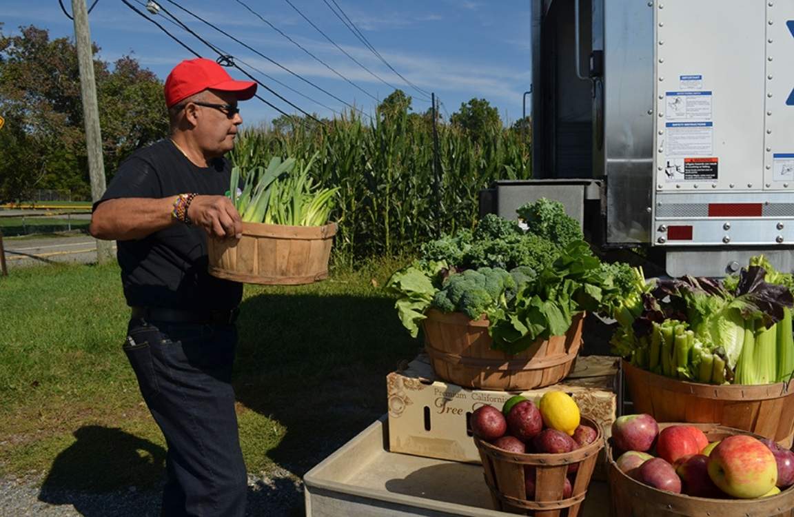 Table to Table food rescue van transporting fresh food donations to New Jersey residents in need